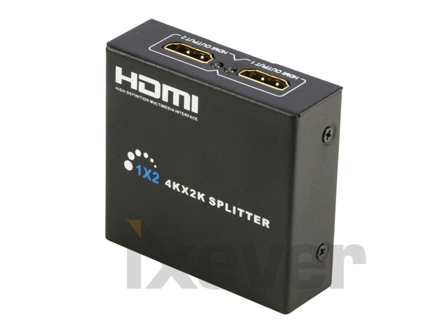 HDMI 1x2 Splitter 4K, 1 HDMI Female Input x 2 HDMI Female Output
