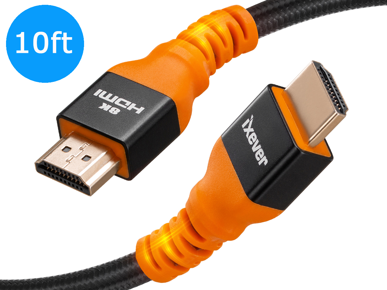 3m (10ft) HDMI Cable - 4K High Speed HDMI Cable with Ethernet - UHD 4K 30Hz  Video - HDMI 1.4 Cable - Ultra HD HDMI Monitors, Projectors, TVs 