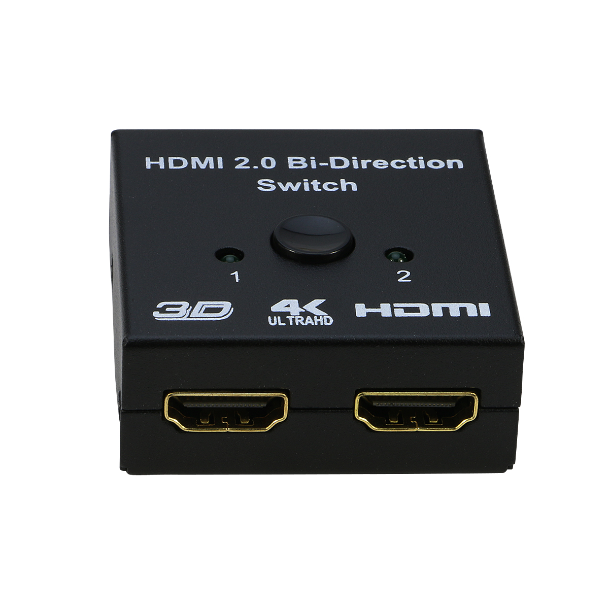 HDMI Switch 4K Splitter, iXever Aluminum HDMI Switcher Input 1 Output Bi-Directional, HDMI Switch Splitter 2 x 1/1 x 2, No External Power Required, Support 4K 3D HD 1080P for