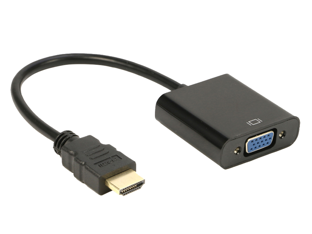 FEMORO Convertidor adaptador HDMI a VGA 1080P, HDMI macho a VGA hembra  Cable adaptador para PC, portátil, DVD, proyector, Ultrabook, Raspberry Pi